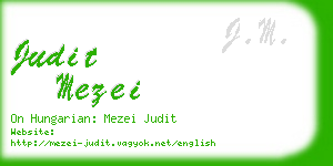 judit mezei business card